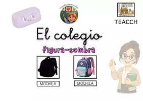 Vista previa - Refuerzo / NEE / Materiales de apoyo - FIGURA-SOMBRA TEACCH: EL COLEGIO - Portada