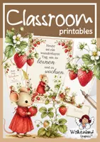 Vorschau - Arbeitsblätter - Für dich! Papeterie Set Erdbeeren Mäuse Briefpapier Klassensprüche - Deckblatt