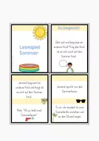 Vorschau - Spiele - Sprechanlass Sommer / Lesespiel Sommer - Seite 1