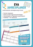 Vorschau - Lehrpläne/Lehrermaterial - EVA Jahresplaner 26/27 - Programm (inkl. Wochenplan) - Deckblatt