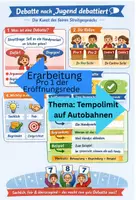 Vorschau - Arbeitsblätter - Eröffnungsrede (Pro 1): Tempolimit (nach Jugend debattiert) - Deckblatt