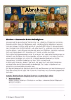 Vorschau - Arbeitsblätter - Abraham - Stammvater dreier Weltreligionen - Seite 1