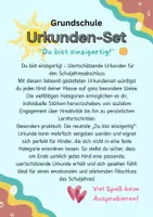 Vorschau - Anderer Materialtyp - Design 1 Urkunden-Set Grundschule individuelle Wertschätzung - Seite 1