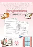 Vorschau - Arbeitsblätter - Kurzgeschichten - Deckblatt