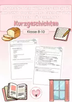 Vorschau - Arbeitsblätter - Kurzgeschichten - Deckblatt