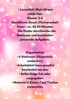 Vorschau - Arbeitsblätter - Lernzirkel: Mein Körper entdecken (Klasse 2–4) | 6 Stationen & handlungsorientiert - Seite 1