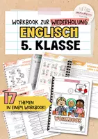 Vorschau - Unterrichtsreihen - Englisch Wiederholungsheft | 5. Klasse | 17 Arbeitsblätter | workbook mit Lösungen - Deckblatt