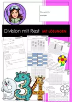 Vorschau - Arbeitsblätter - Materialpaket Division mit Rest - Seite 1