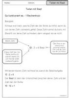 Vorschau - Arbeitsblätter - Materialpaket Division mit Rest - Seite 3