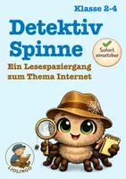 Vorschau - Stundenentwürfe - Ein klebriger Fall – Detektivgeschichte zum Thema Internet | Grundschule | Medienkompetenz | Vertretungsstunde - Deckblatt