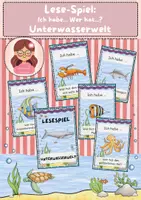 Vorschau - Spiele - Lese-Spiel: Unterwasserwelt (Ich habe - wer hat?) - Deckblatt