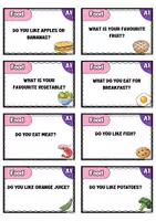 Vista previa - Juegos / Gamificación - A1 FOOD Conversation Cards - página 2