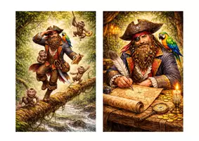 Vorschau - Poster - Piraten - Bilder Käpt'n Schlaubart🏴☠️ - Seite 1