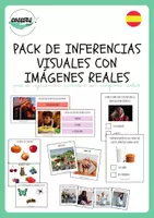 Vista previa - Refuerzo / NEE / Materiales de apoyo - PACK DE INFERENCIAS VISUALES CON IMÁGENES REALES - Portada