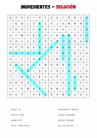 Vorschau - Arbeitsblätter - Sopa de letras / Suchsel: Zutaten (Spanisch) - Seite 2