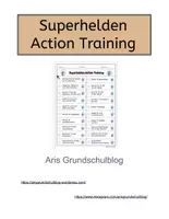 Vorschau - Arbeitsblätter - Superhelden Action Training - Deckblatt