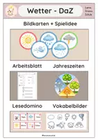 Vorschau - Arbeitsblätter - Wetter- DaZ - Deckblatt