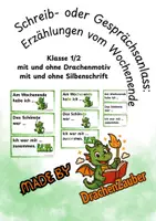 Vorschau - Fördermaterial/Inklusion - Schreib- oder Gesprächsanlass - Erzählungen vom Wochenende - Deckblatt
