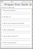 Vorschau - Arbeitsblätter - Die Keilschrift der Sumerer, Lesen und Verstehen Arbeitsblätter mit Lesetext, Fragen - Seite 3