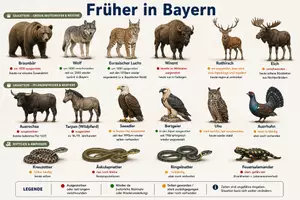 Vorschau - Poster - Sachunterricht: Seltene Tiere in Bayern – Lernplakate - Deckblatt