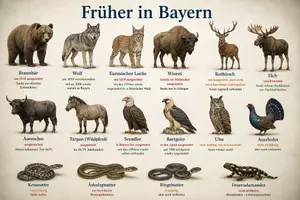 Vorschau - Poster - Sachunterricht: Seltene Tiere in Bayern – Lernplakate - Seite 1