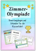 Vorschau - Anderer Materialtyp - Zimmerolympiade/ Zimmerwettbewerb Klassenfahrt - Deckblatt