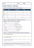 Vorschau - Stationenlernen - Präteritum üben Klasse 5/6 – Verben konjugieren Arbeitsblätter + Lösungen | Zeitformen Deutsch (Teil 2/6) - Seite 3