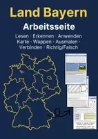 Vorschau - Unterrichtsreihen - Bayern – Leseverstehen mit Aufgaben | Klasse 4–6 | Sachunterricht / Geografie - Deckblatt