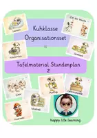 Vorschau - Präsentationen/Tafelbilder - Kuhklasse Tafelschilder Stundenplan 2 - Deckblatt