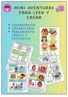 Vista previa - Hojas de trabajo - Mini aventuras, Lee y Crea - Portada