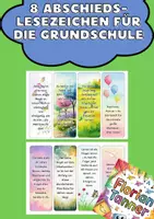 Vorschau - Merkblätter - Abschieds-Lesezeichen Grundschule - Deckblatt