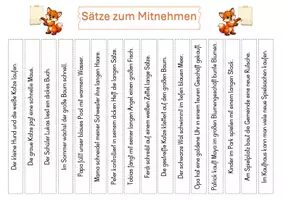 Vorschau - Arbeitsblätter - Sätze zum Mitnehmen - Interaktive Übung für deine Schüler - Seite 1