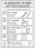Vorschau - Mal- und Bastelvorlagen - Muttertagskarte – Muttertagsgeschenk | Klasse 1–4 - Seite 3