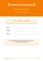 Vorschau - Arbeitsblätter - Deutsch "Sommer-Lesetexte": Leseheft Klasse 2 (Grundschule) - Seite 1