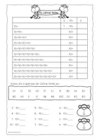 Vorschau - Arbeitsblätter - Trainingsheft: Einmaleins (Einmaleins, Teilen, Insätzchen) - Seite 3