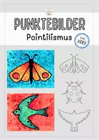 Vorschau - Mal- und Bastelvorlagen - Kunstidee: Punktebilder - Pointilismus - Deckblatt