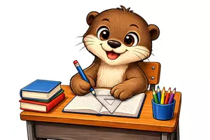 Vorschau - Arbeitsblätter - Rechtecke und Quadrate - Otter Designe - Deckblatt
