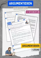 Vorschau - Stundenentwürfe - Argumentieren - Übungen + Lösung - Deckblatt
