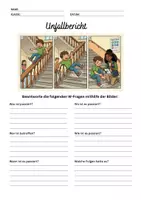 Vorschau - Arbeitsblätter - Unfallbericht üben - Grundschule - Deckblatt