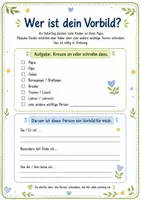 Vorschau - Arbeitsblätter - Vatertag: Schreiben über Vorbilder – sensibles Schreibpaket mit Satzstartern & Schmuckseiten | Klasse 2–5 - Seite 1