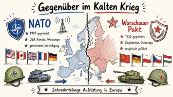 Vorschau - Arbeitsblätter - Arbeitsblatt "Kalter Krieg" + Onlineübung & MP3 + Mindmap + Infografiken - Seite 1