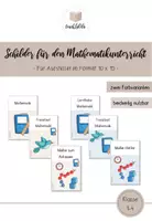 Vorschau - Anderer Materialtyp - Schilder für den Mathematikunterricht (Klasse 1–4) - Deckblatt