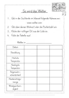 Vorschau - Arbeitsblätter - Wetter Arbeitsblatt kostenlos - Seite 2