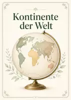 Vorschau - Poster - Lernkarte – Kontinente der Welt – Geografie – Kontinente 7. Klasse - Seite 1