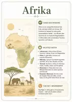 Vorschau - Poster - Lernkarte – Kontinente der Welt – Geografie – Kontinente 7. Klasse - Seite 2