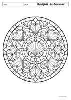Vorschau - Mal- und Bastelvorlagen - Buntglas Fensterbilder | Stained Glass - Im Sommer (Klasse 1-4) - Seite 3