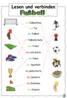 Vorschau - Arbeitsblätter - DaZ - Fußball - Lesen und verbinden - DaF / Deutsch - Seite 3