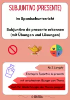 Vorschau - Arbeitsblätter - Spanisch: Subjuntivo de Presente - Übungen - Deckblatt