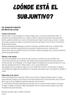 Vorschau - Arbeitsblätter - Spanisch: Subjuntivo de Presente - Übungen - Seite 1