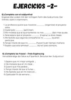 Vorschau - Arbeitsblätter - Spanisch: Subjuntivo de Presente - Übungen - Seite 3